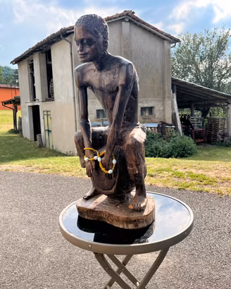 Scultura in legno- Firmata F. Desfontaines