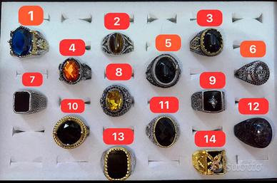 Anello uomo in acciaio regolabile