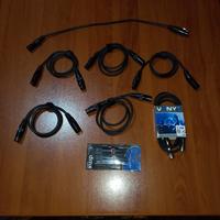 STOCK LOTTO CAVI E SPINOTTI DMX PROFESSIONALI