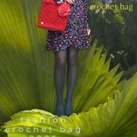 borsa uncinetto rossa