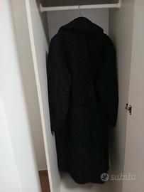 pelliccia di astrakan vero e collo di visone vero