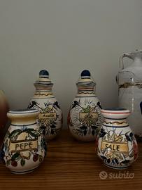 Ceramica napoletana - set e caffettiera