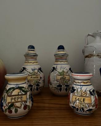 Ceramica napoletana - set e caffettiera