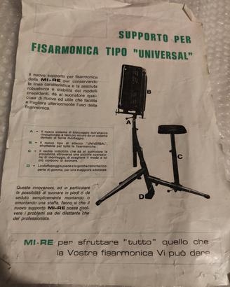 Supporto tre piedi per Fisarmonica