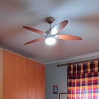 Ventilatore da soffitto con plafoniera a LED