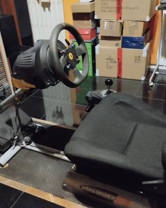 Simulatore di guida con volante