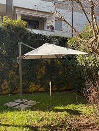 Ombrellone a braccio antracite