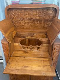 mobile bar legno intarsiato