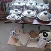 Batteria in acciaio inox gas-induzione