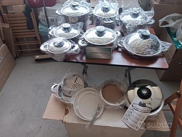 Batteria in acciaio inox gas-induzione