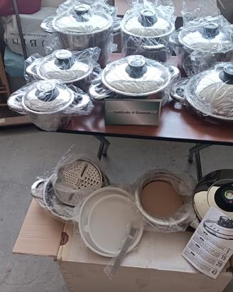 Batteria in acciaio inox gas-induzione