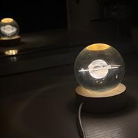 Lampada da scrivania comodino saturno 3D