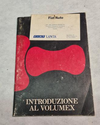 Lancia manuale Volumex vintage
