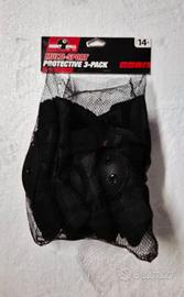 Multisport protective 3 pack TAGLIA 14+ per skate