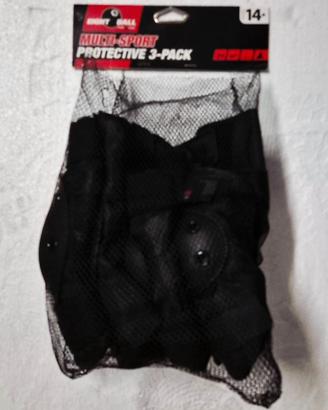 Multisport protective 3 pack TAGLIA 14+ per skate
