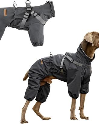 PAWBOSE Impermeabile per Cani con Imbracatura