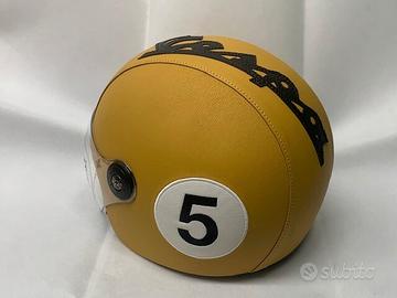 casco rivestito ecopelle VISIERA NUMERO 5 vespa px