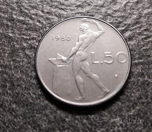 50 Lire 1980 1^ Tipo Vulcano Italia
