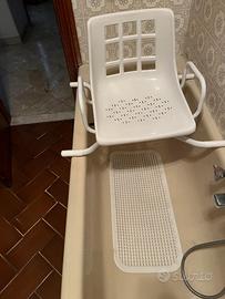Sedia girevole per anziani per vasca