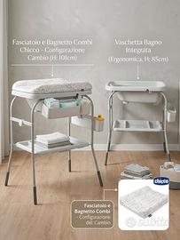 Fasciatoio e bagnetto Chicco Cuddle & bubble