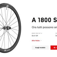 Ruote dtswiss 1800 arc