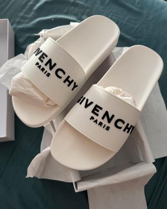 Ciabatte givenchy  FLAT-SLIPPER IN GOMMA BIANCA