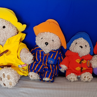 4 peluches Paddington Bear