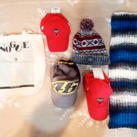 Set lotto: cappelli, sciarpa e bag shopper vintage