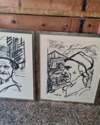 2 quadri di Luigi Gay dedicati  Valle Dei Mocheni