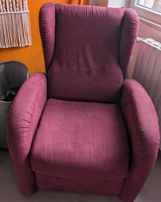 Poltrona Relax Elettrica Alzapersona bordeaux