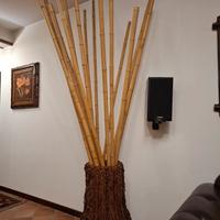 Vaso etnico in fibra naturale