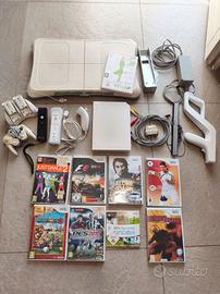 Nintendo wii con giochi e accessori 