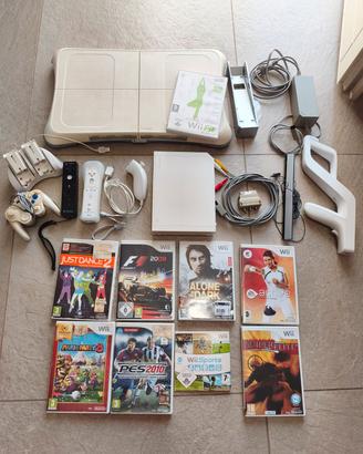 Nintendo wii con giochi e accessori 