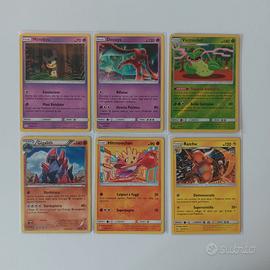Lotto 6 Carte Pokémon Collezionabili Miste