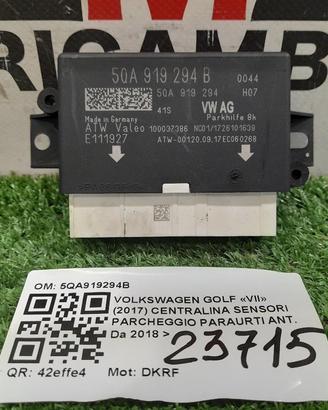 CENTRALINA SENSORI DI PARCHEGGIO VOLKSWAGEN Golf 7