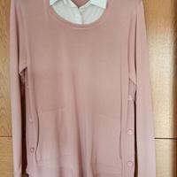 Maglia donna rosa Lin viscosa  tg.M/L