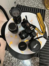 NIKON F601 Completa di valigia e 3 obiettivi