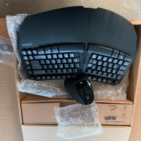 Mini tastiera ergonomica wireless con mouse