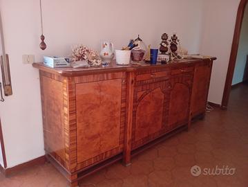 Credenza in radica stile liberty