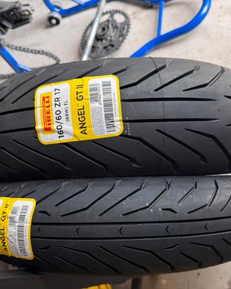 Pneumatici nuovi moto pirelli 120/60/17 160/60/17
