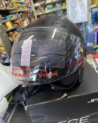 Casco Moto JFM Nero/Bianco