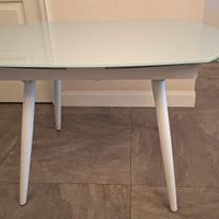 Tavolo pranzo vetro allungabile