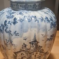 Vaso Albisola con coperchio