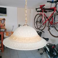 Plafoniera da cucina diametro 45 cm, beige/oro