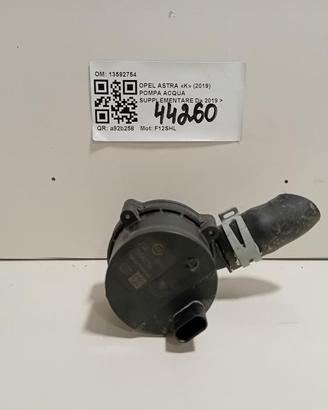 POMPA ACQUA AUSILIARIA OPEL Astra Berlina (K) 1359