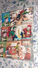 Lotto strisce a fumetti Capitan Miki ristampa 1995