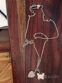 Collana gucci cuore e farfalla shop