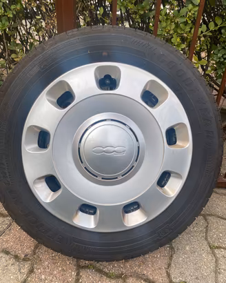 Cerchi in ferro FIAT 500 con pneumatici good year
