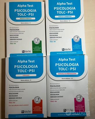 Kit completo Alpha Test Psicologia TOLC‑PSI dic.22