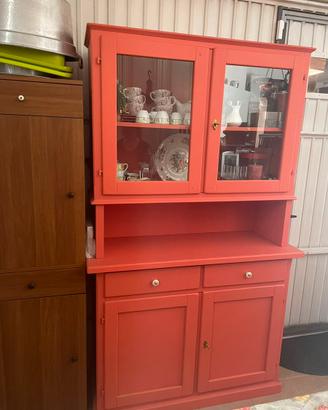 Credenza Vetrina Color Salmone
